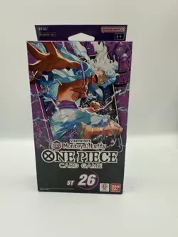 New Sealed One Piece TCG: Purple/Black Monkey D. Luffy Deck ST-26 English - Image 1