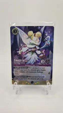 Tinker Bell Snowflake Collector Lorcana Top 8 Set Champ Foil Promo Winterspell - Image 1