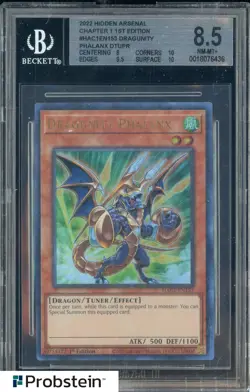 2022 YU-GI-OH! Hidden Arsenal Chapter 1 1st Edition Dragunity Phalanx PSA 8.5 - Image 1