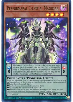 Yugioh- Performapal Celestial Magician (Ultra Rare) (1st Edition) - LDS3-EN130 P - Image 1