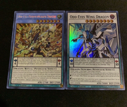 Yugioh Odd-Eyes Pendulumgraph Dragon DIFO-EN034 Secret 1st + Wing Dragon Mint! - Image 1