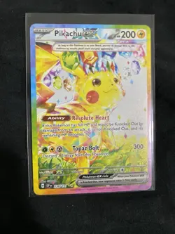 MINT PACK FRESH Pokemon Card Pikachu EX - 238/191 SV08 Surging Sparks - Image 1