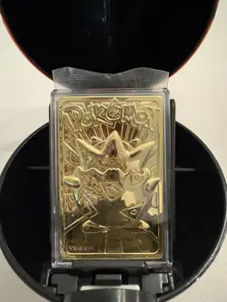 Pokemon Togepi 23 Karat Gold Plated Trading Card with Pokemon Ball Burger King - Image 2