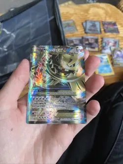 Pokemon TCG M Mega Steelix EX Full Art Holo Rare Card 109/114 XY Steam Siege - Image 1