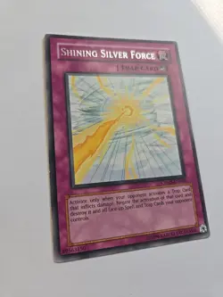Yu-Gi-Oh! Shining Silver Force CRMS-EN066 Rare Silver Text Trap Card - Image 2