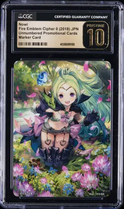 2018 FIRE EMBLEM CIPHER UNNUMBERED PROMOTIONAL CARD NOWI CGC 10 PRISTINE - Image 1