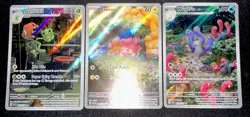 ILLUSTRATION RARE LOT 3x CARDS FULL ART Pawmi, Wugtrio, Scovillian - POKEMON NM - Image 1