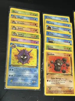 Vintage 1st Edition Pokemon Card Lot Of 21 WOTC Fossil LP/NM - Image 3