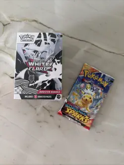Pokemon Scarlet and Violet White Flare Booster Bundle Sealed + free pack - Image 1