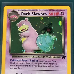 Pokemon TCG Dark Slowbro Team Rocket Holo Rare 12/82 Stage 1 60HP EN Unlimited - Image 3