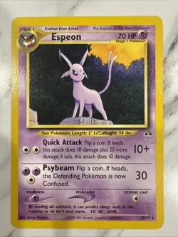 Espeon 20/75 Neo Discovery Unlimited Edition Pokemon TCG NM - Image 1