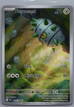 Ferroseed 148/086 - Pokemon TCG White Flare Illustration Rare NM - Image 1