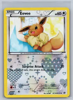Eevee RC14/RC25 Holo Uncommon Legendary Treasures: Radiant Collection Pokemon MP - Image 1