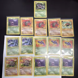 Vintage Italian Pokemon Card Fossil Lot 16 Cards - Excellent Condition - NM - Image 1