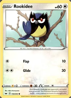 Rookidee 150/202 Common - Pokemon SWSH01: Sword & Shield Base Set LP-NM - Image 1