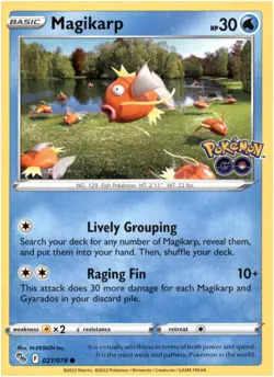Magikarp 21/78 - Common - Pokemon Go 2022 - Image 1
