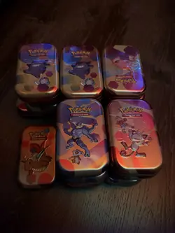 *EMPTY* Pokemon 151 Mini Tins INCLUDING Art & Coin & wrapper (Lot of 21x) - Image 2