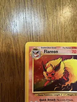 Pokemon TCG Flareon 3/64 Jungle Holo Rare Unlimited 1999 WoTC - Image 2