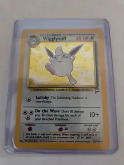 Pokemon Base Set 2 Wigglytuff 19/130 Hologram Holo Rare 1999-2000 LP-NM - Image 1