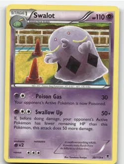 SWALOT 38/119 RARE PHANTOM FORCES POKEMON MP/HP - Image 2