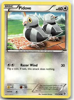 Pidove 123/149 Common Boundaries Crossed Pokemon LP - Image 1