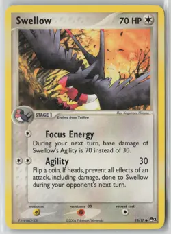 Swellow 15/17 Common POP Series 1 Pokemon NM - Image 1