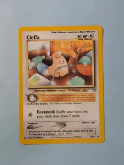 Pokemon TCG Cleffa Neo Genesis Card 20/111 Unlimited Rare LP - Image 1