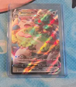 Pokemon Snorlax VMAX 142/202 Sword & Shield Ultra Rare Full Art Holo - Image 1