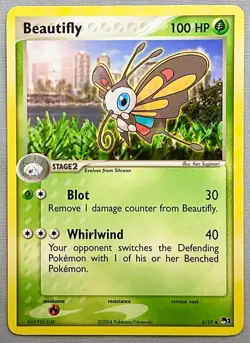 Pokemon Beautifly #6/17 Uncommon Promo - 2004 Pop Series 1 - MINT Condition! - Image 1