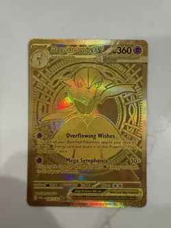 Pokemon Mega Evolutions Mega Gardevoir EX 187/132 Mega Hyper Rare Gold English - Image 1