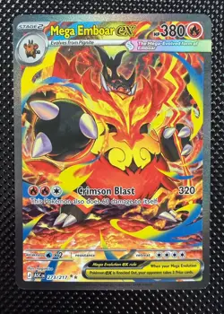 Pokemon Mega Emboar EX XY 273/217 Secret Rare Full Art Holo HP 380 Eng - Image 1