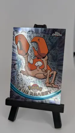2000 Topps Chrome Pokemon Krabby #98 TV Animation Series 2 Holo Foil Nintendo - Image 2