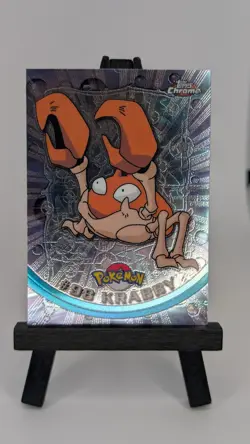 2000 Topps Chrome Pokemon Krabby #98 TV Animation Series 2 Holo Foil Nintendo - Image 3