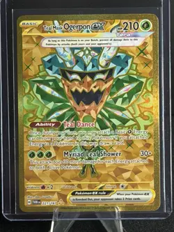 Teal Mask Ogerpon ex 221/167 Hyper Rare Twilight Masquerade Pokemon Near Mint - Image 1