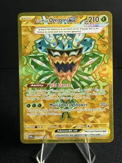 Teal Mask Ogerpon ex 221/167 Hyper Rare Twilight Masquerade Pokemon Near Mint - Image 3