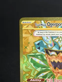 Teal Mask Ogerpon ex 221/167 Hyper Rare Twilight Masquerade Pokemon Near Mint - Image 4