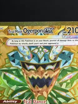 Teal Mask Ogerpon ex 221/167 Hyper Rare Twilight Masquerade Pokemon Near Mint - Image 5