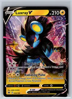 Luxray V 050/189 Holo V Rare Astral Radiance Pokemon Near Mint - Image 1