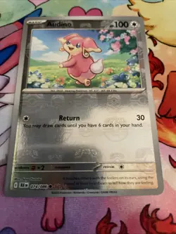 Audino 074/086 Master Ball Reverse Holo Black Bolt Pokemon Card Near Mint (NM) - Image 1