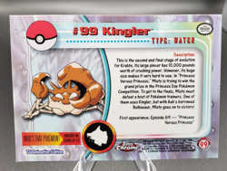 2000 Topps Chrome Series 2 - Pokemon Kingler #99 - Image 4