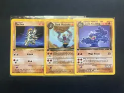 Pokemon TCG Team Rocket 1st Edition Set of 3 Evolution WOTC Dark Machamp NM/LP - Image 1
