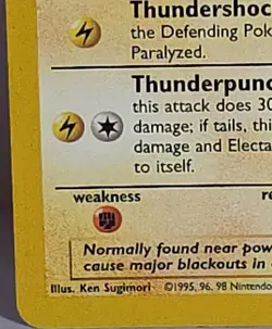 Electabuzz 020/102 Vintage Base Set Unlimited Regular Rare Pokemon TCG MP-LP - Image 4