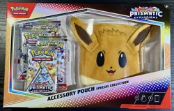 Prismatic Evolutions Pokemon Scarlet & Violet Accessory Pouch Special Collection - Image 1