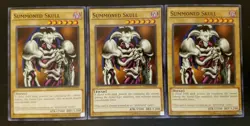 3x Summoned Skull x3 Yugioh DEM1-EN001 Common Playset Classic Yugi Muto - NM - Image 1