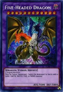 *** FIVE-HEADED DRAGON *** (ALT ART) 1ST EDITION SECRET RARE BLHR-EN000 YUGIOH! - Image 1
