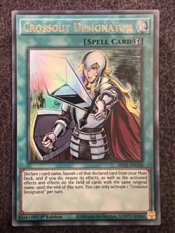 Yugioh Crossout Designator MP21-EN258 Ultra Rare 1st Edition NM - Image 1