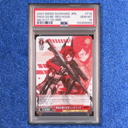 PSA10 Nikke T19 FANGS DASHING ACROSS THE BATTLEFIELD, RED HOOD Weiss RRR - Image 1