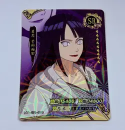Hinata Hyuga | Naruto Trading Card SR 010 Holo Foil 1mm Thick Anime Art Tc10 - Image 1