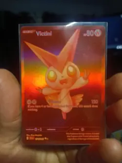 Victini 171/086 Black Bolt Red Monochrome Pokemon TCG Card NM Condition CENTERED - Image 1