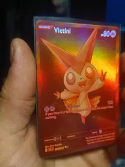 Victini 171/086 Black Bolt Red Monochrome Pokemon TCG Card NM Condition CENTERED - Image 5